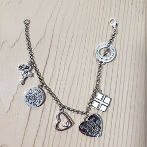 Mother Daughter Charm Bracelet